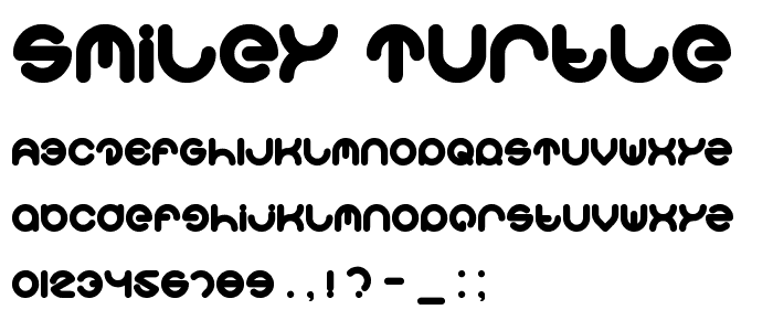smiley turtle font
